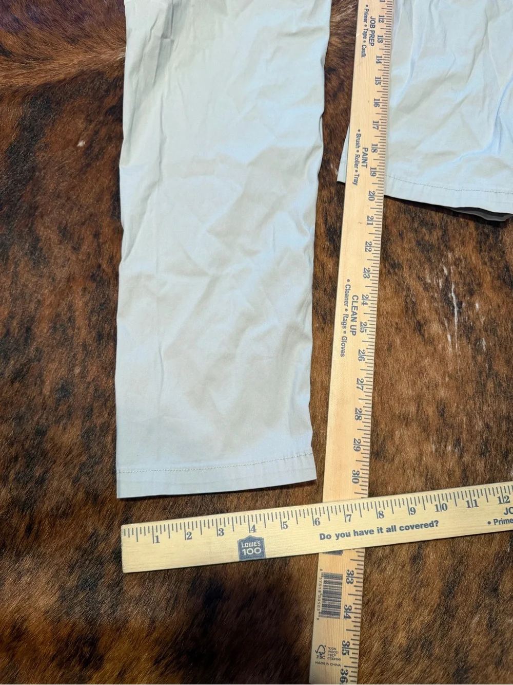 Bird Dogs Pants Mens 34x32 Chino Performance Lined Your Boomstick Tan Beige Golf